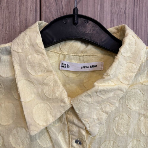 Sfera women's sleeveless shirt used, yellow, size Large