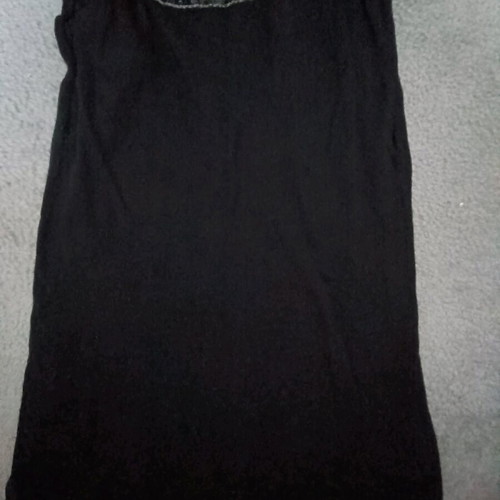 Black long blouse or dress Zara medium with sequins, like new