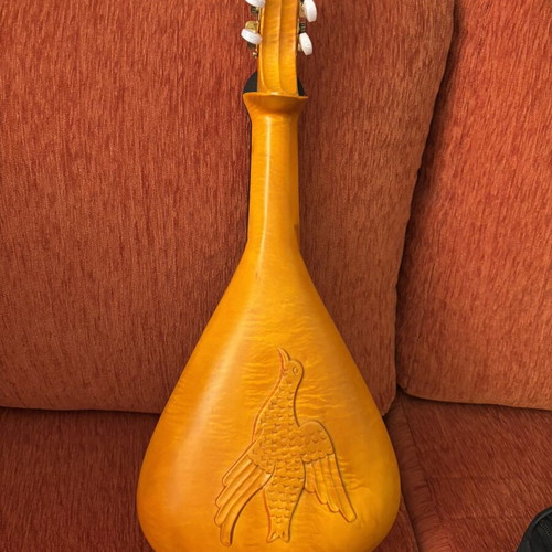 Cretan lyra used, student model, one year old with case and bow