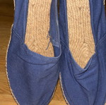 Men's espadrilles like new, navy blue, size 45