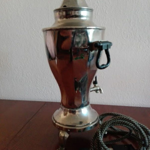 Vintage Electric Samovar USSR 80s metal 45 cm like new