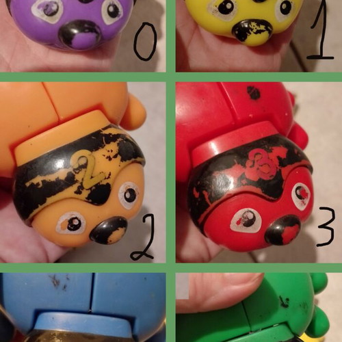 Board games Batrachomahies and Ladybugs used, educational set
