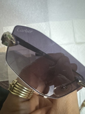 Cartier Rimless Panther sunglasses, grey lenses