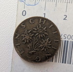 Austrian 1 Schilling Coin 1960 used with Edelweiss flower