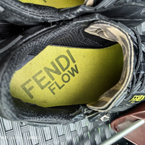 Fendi sneakers used, size 39, black
