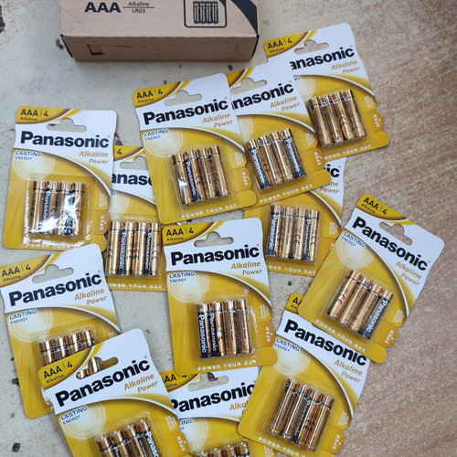 Panasonic AAA batteries new, pack of 12