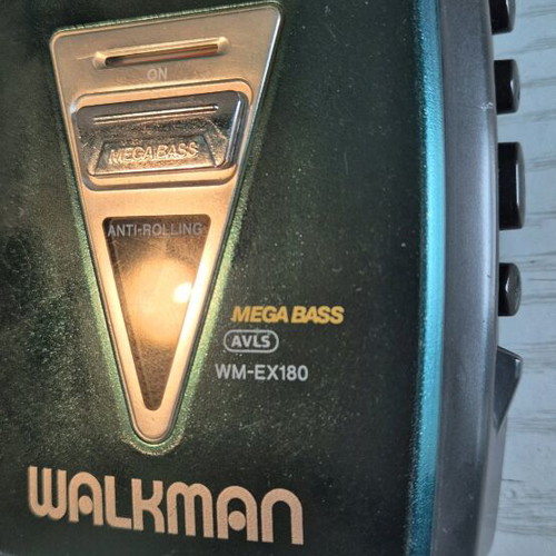 Sony Walkman WM-EX180 Megabass AVLS used, rare petrol color