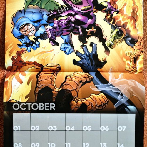 Marvel Fact Files calendar like new