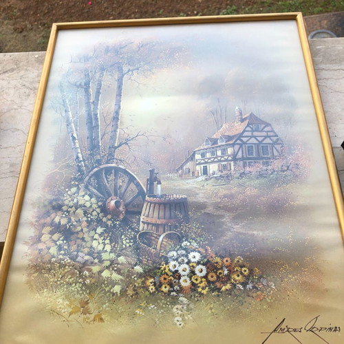 Framed art print used 41x51 cm in excellent condition