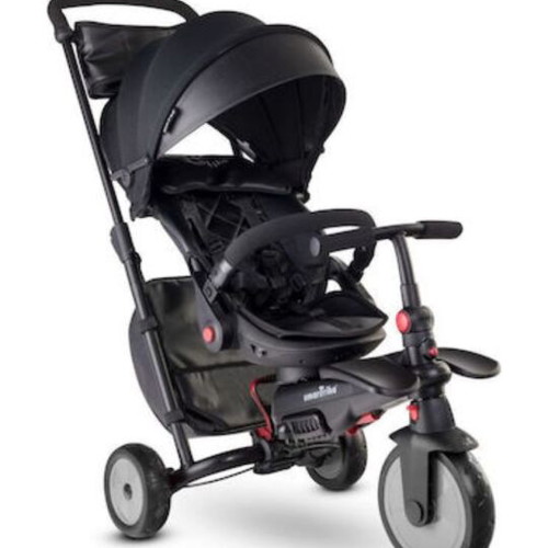 Smart Trike folding convertible toddler tricycle with parent handle and sunshade like new