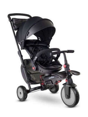 Smart Trike folding convertible toddler tricycle with parent handle and sunshade like new