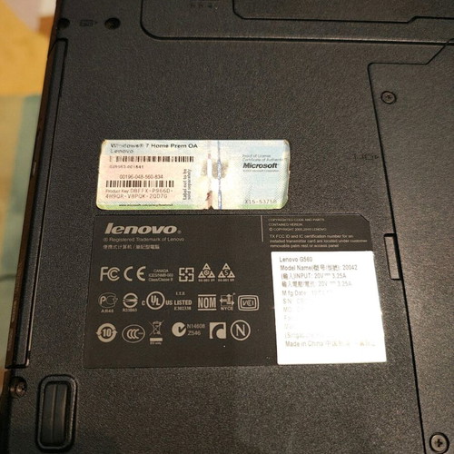 Lenovo G560 Intel Core i3 used laptop with 4GB RAM and SSD