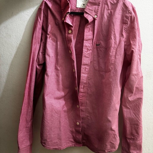 Abercrombie cotton shirt like new, size M, red