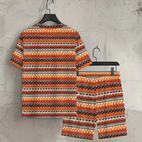 Set with shirt and shorts new with design, size L