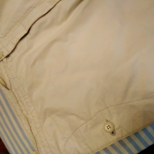 Colonial men's summer pants used, white, 100% cotton