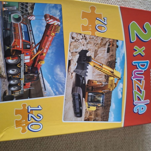 Puzzle Bulldozers used, complete, 4+