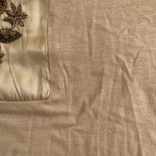 Zara blouse beige size L used with small hole and wear