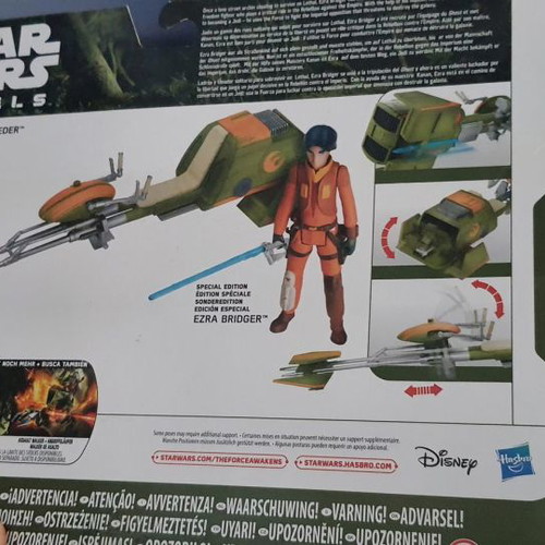 Star Wars Ezra Bridger's Speeder with figure and vehicle new