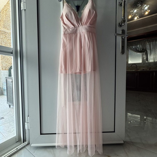 Long evening dress like new, pink, size S
