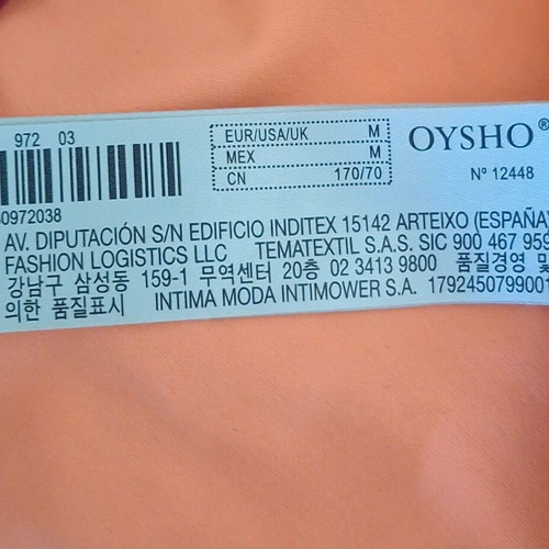Swimwear slip medium Oysho with side tie new, red