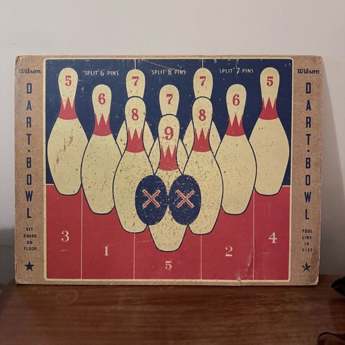 Wilson vintage dart bowl board used