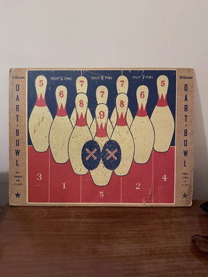 Wilson vintage dart bowl board used