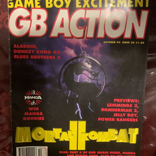 GB Action Magazine Issue 30 used, Mortal Kombat II Special