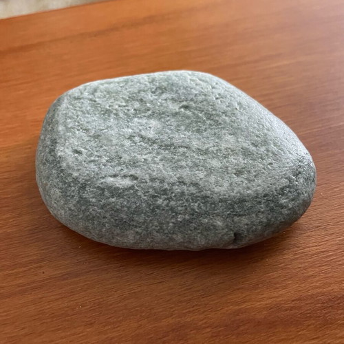 Gray river stone with smooth surface new