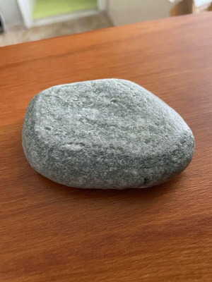 Gray river stone with smooth surface new
