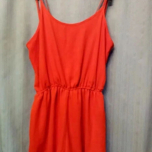 Medium Love orange strap short jumpsuit used