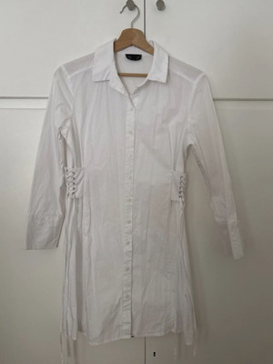 Topshop white shirt dress, size M / 38 / 10