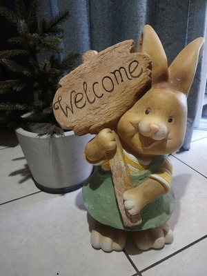 Ceramic table decoration rabbit like new 46 cm