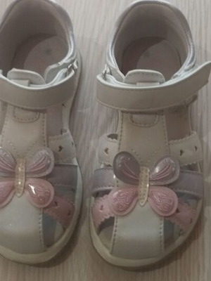 IQ Shoes Πέδιλα για κορίτσι νούμερο 26 σαν καινούργιο, άσπρα και μωβ