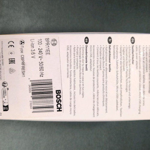 Fresh Up Bosch disinfection device with plasma and ionizer new