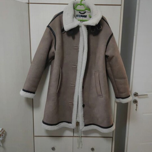 Zara double face coat new, brown, size XS
