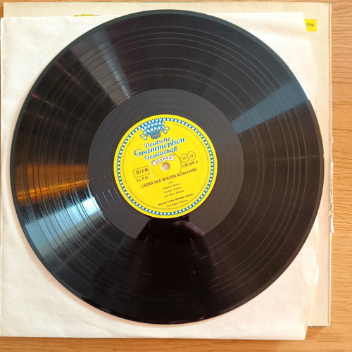 Dietrich Fischer-Dieskau Lieder der Spaten Romantik vinyl used, classical