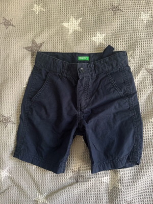 Benetton shorts used, size 98 cm, blue, for 2-3 years old