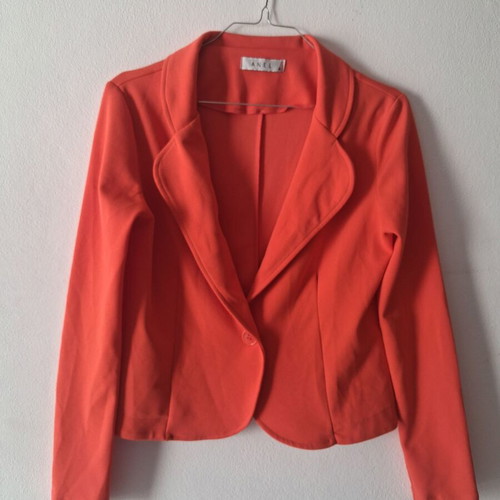 ANEL women's coral orange blazer size M