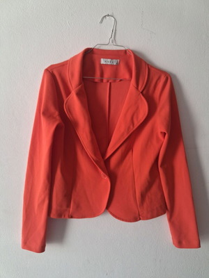 ANEL women's coral orange blazer size M