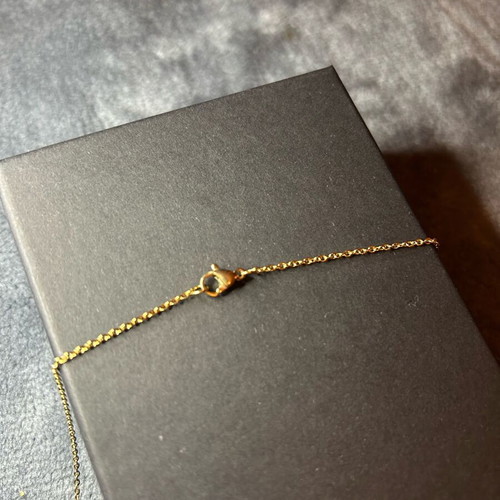 Set of 2 pendants letter M and infinity symbol gold color, new