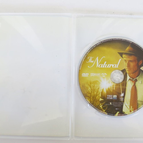 The Natural DVD used, dubbed with Robert Redford
