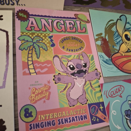 Disney Lilo & Stitch Angel set of 9 collectible mini art prints new