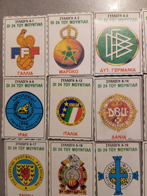 Bleck stickers World Cup 1986 like new, 20 pieces
