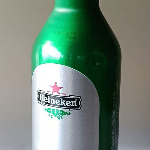 Heineken Metal Beer Bottle used, collectible, anniversary