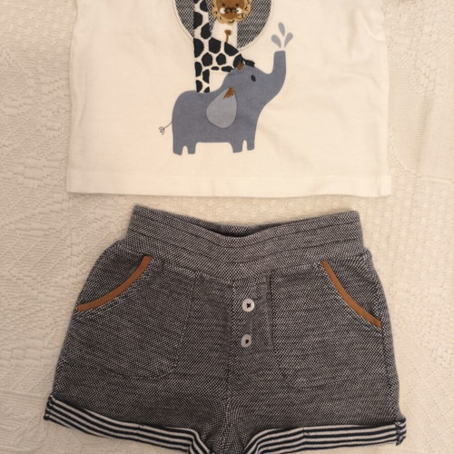 Baby clothing set, size 3-6 months, cotton