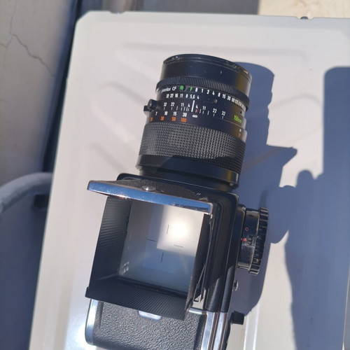 Hasselblad 500CM medium format camera set used with Carl Zeiss Sonnar 150mm and A12 back