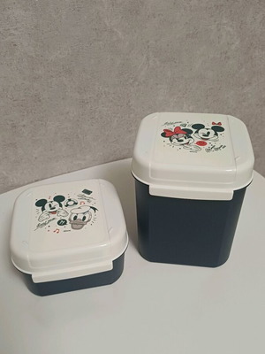 Tupperware set Mickey and Minnie 1.2 lt and 450 ml new