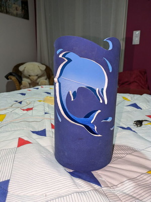 Dolphin lamp like new, beautiful from Oropos