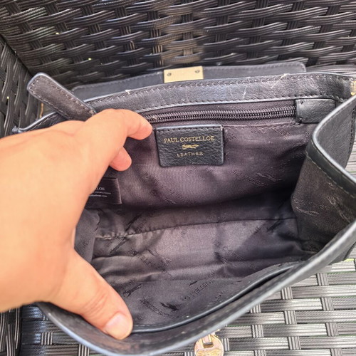 Paul Costelloe handbag used, black natural leather