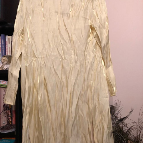 Yellow iridescent coat new, fits M-L